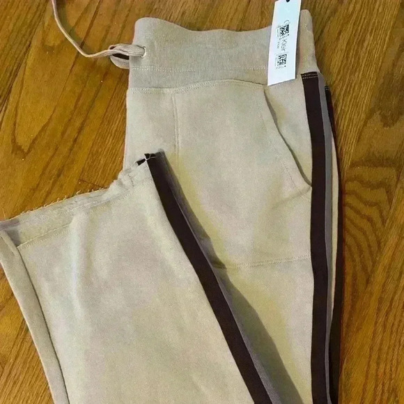 NWT Calvin Klein sweat pants cropped women M ankle length - Picture 3 of 8